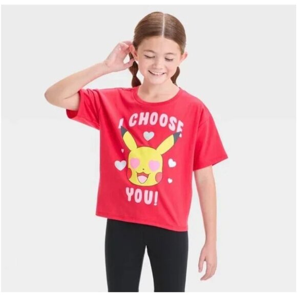 Cat & Jack bundle Pokemon Tee size S 6/7 Wide Mid Rise Adjustablewaist size 6NWT - Picture 2 of 8